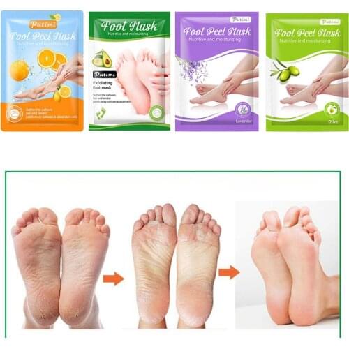 Men Women Exfoliating Peel Foot Mask Remover Hard Dead Skin Rough Heels Hard Dead Skin Heels Removal Foot Peeling Socks Mask