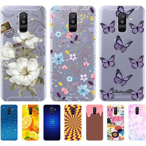 Soft Painted Silicone Phone Case For Samsung Galaxy A6 2018 Case On Samsung A6 A 6 Plus A6Plus 2018 A600F A610F Back Cases Cover