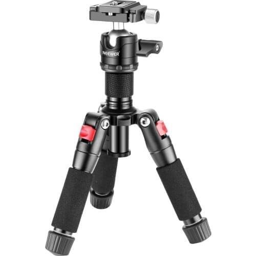 Neewer Portable Desktop Mini Tripod - Aluminum Alloy 360 Degree Ball Head 1/4 inch Quick Shoe Plate for DSLR Camera Video