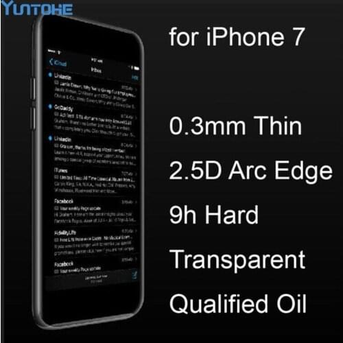 Wholesale Explosion-Proof Premium Tempered Glass Screen Protector Film For Iphone 7 7 Plus 4.7 5.5 inch 0.33mm 200pcs/lot