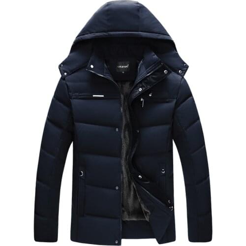 Plus Velvet Solid Parka Men Waterproof Hooded Casual Warm Mens Jacket Oversized 2020 New Autumn Outwear Thick Hat Parkas Jacket