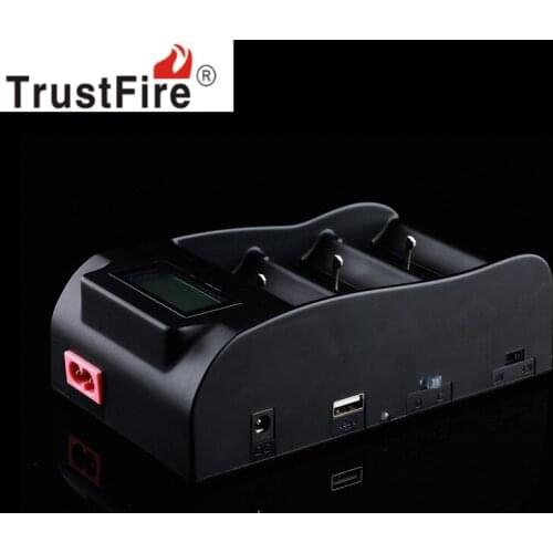 TrustFire TR-008 LCD Display Screen 3.0V 4.2V 18650 25500 26650 26700 32650 Battery Charger