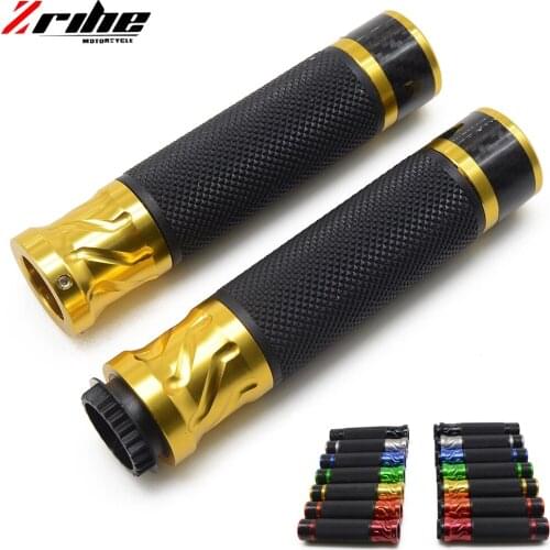 Universal 7/8'' 22MM Motorcycle CNC handle bar grips Motorbike handlebar grips&end 4 Colors Available for honda yamaha suzuki