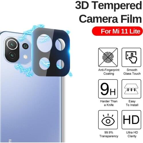 3D Curved Camera Tempered Glass Protective Cover for Xiaomi Mi 11 mi11 mi11lite mi11plus Ultra Plus lite 5G Lens Film
