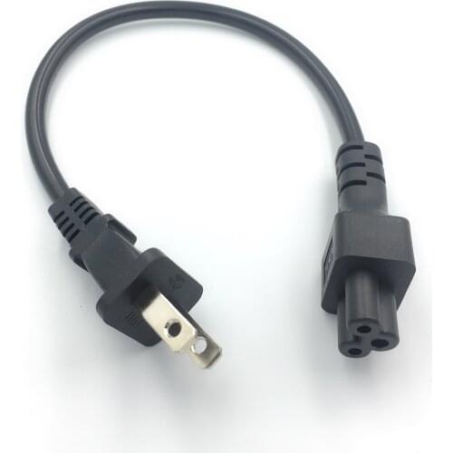 0.3M 3*0.75mm US 1-15P TOC5 Japan Nema Plug 1-15P 2Pin To IEC320 C5 Wire Power Extension Cable Cord Adapter 10A 250V