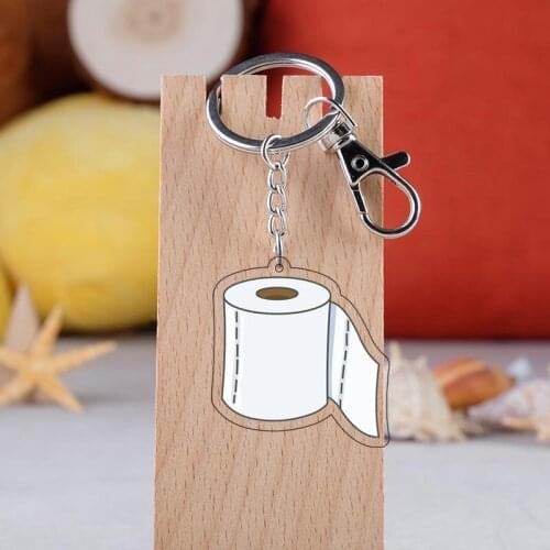 1pc napkin Fancy Cute Tissue paper transparent acrylic key chain pendant