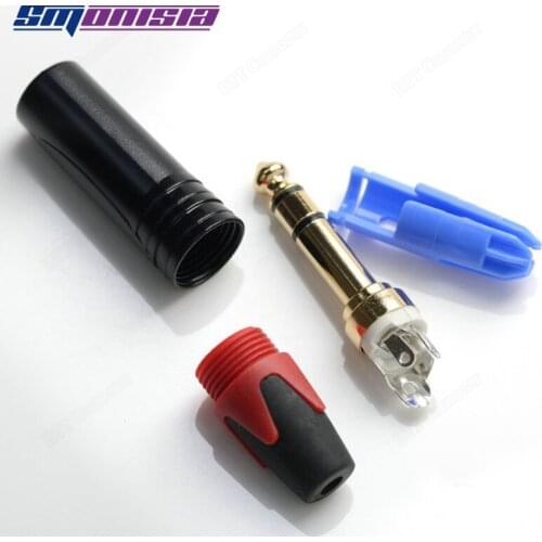 10pcs-1000pcs TRS Headset 6.5 6.35 Stereo Audio Connector For JC-NP3X-BG Jack Guitar For Ji Cheng