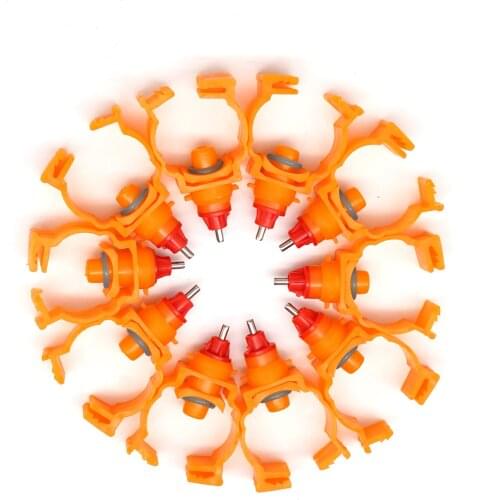 10 pcs Rabbit Feeding Tool chickens Nipple Drinker 20mm Pipe Diameter Automatic Nipple Water Feeder