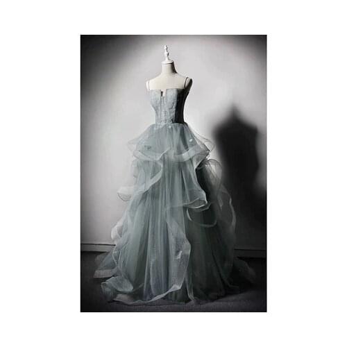 100%real pale grey bean green long dress princess gown Medieval dress queen Renaissance Gown vintage Victoria dress Belle