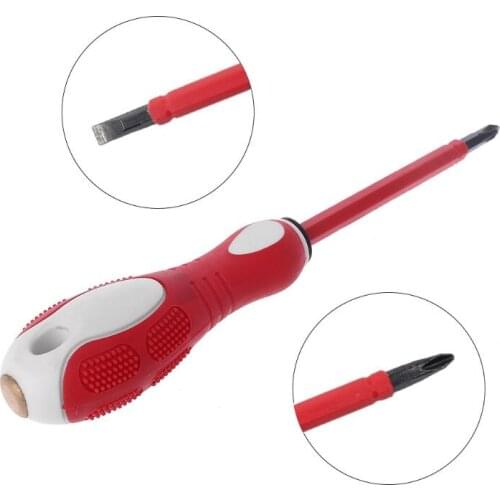 1000V Voltage Tester Pen Slot Cross Dual Purpose Electrical Test Pen Screwdriver