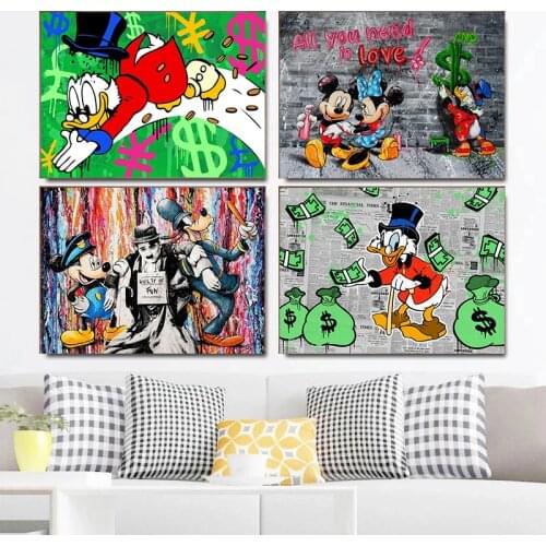 DIY Diamond Embroidery Painting Disney Donald Duck Mickey Mouse Home Decoration Cross Stitch Diamond Mosaic Home Decoration