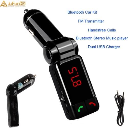 FM Transmitter Bluetooth Car Kit Hand free MP3 AUX for iphone Android USB Charger Modulator Auto Accessories FM Transmissor