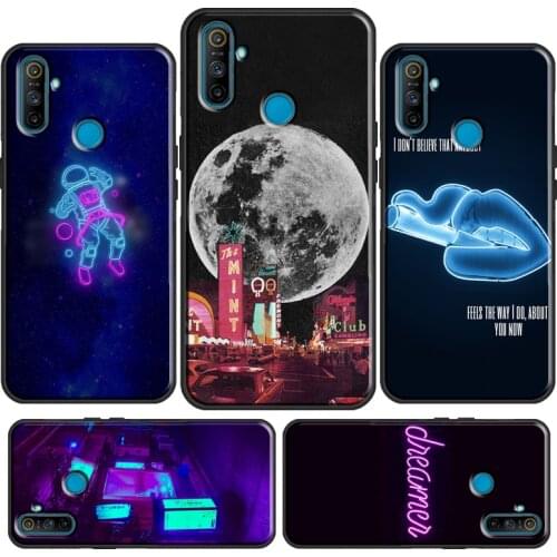 Neon Light Aesthetic Art Case For OnePlus 9 Pro 9R Nord 8T 8 Pro Cover For OPPO Realme GT Neo 6 7 i 8 Q3 Pro C3 C21