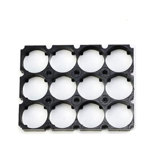 21700 3*4 Batteries Holder Bracket Cell Safety Anti Vibration Plastic Cylindrical Battery Brackets For 21700 Lithium Batteries