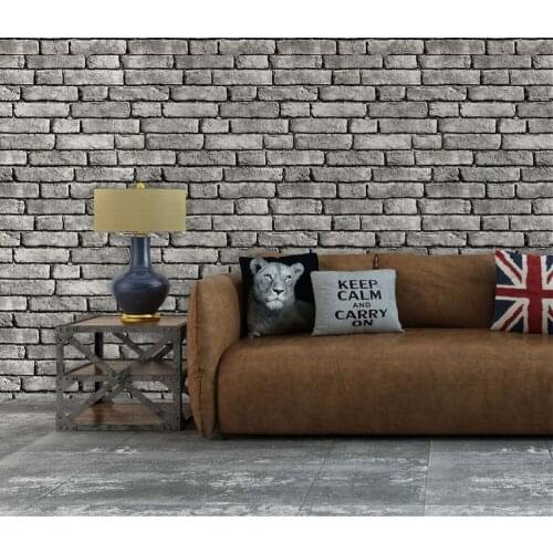 Home Decor 3D Wallpaper PVC White Brick Wall Stickers Paper Non-Self-Adhesive Furniture Bathroom Living Room Kitchen Wallpaper