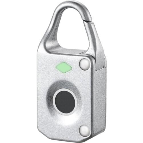 Fingerprint Padlock Electronic Intelligent Padlock Security Keyless USB Rechargeable Door Lock Quick Unlock Zinc Alloy