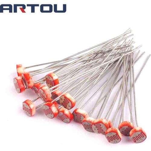 100PCS Photosensitive Light Sensitive Resistor Photoresistor Optoresistor 5mm GL5528 Photosensitive resistance