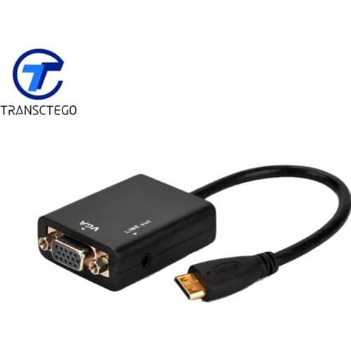 HD hdmi to vga Conversion audio transfer cable HDMI to VGA adapter optical audio cable display port dvi audio mixer for tv box