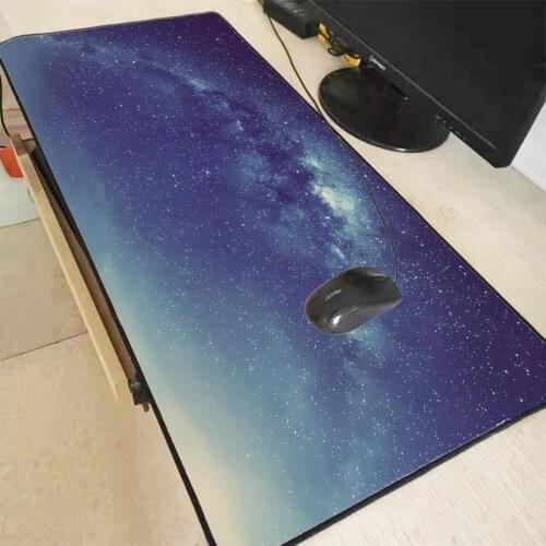 Outer Space Nebula Gaming Mousepad Gamer Computer with Locking Edge Mousepad Surface Mause Keyboard Desk Mat Game Office