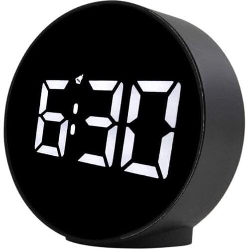 Best LED Digital Alarm Clock,Small Desk Electronic Table USB Battery Bedside Clocks 12/24H with Temperature for Kids Bedroom