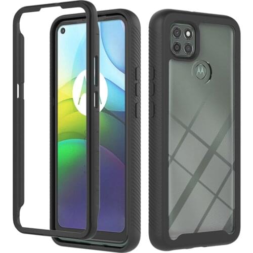 Moto One 5G Ace 360 Full Phone Case for Funda Motorola Moto G9 Power Play E7 Plus Case Luxury Bumper Clear Back Cover Capa Men