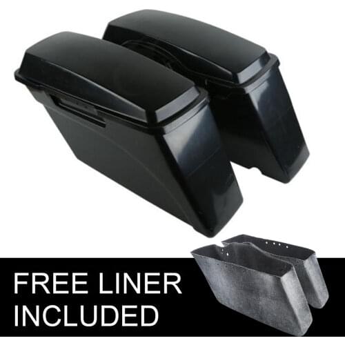 Motorcycle Unpainted Hard Saddlebags For Harley Touring Road King Street Glide Electra Glide 1994-2013