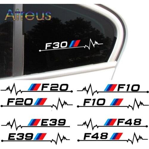 2pcs Car Windows Sticker For BMW G20 G30 E46 E30 E34 E60 E36 E39 F30 F10 F20 E91 E92 E93 F11 E61 E87 F31 F22 E65 E82 E81 F07 F34