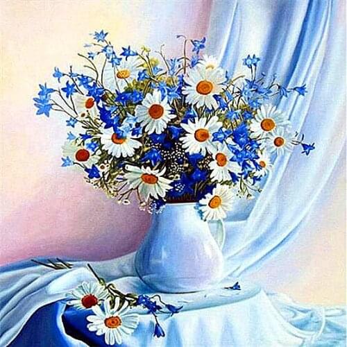 NEW Counted Cross Stitch Kits Needlework Embroidery - 14 ct Aida DMC Color DIY Arts Home Decor - Forest River scenery 3