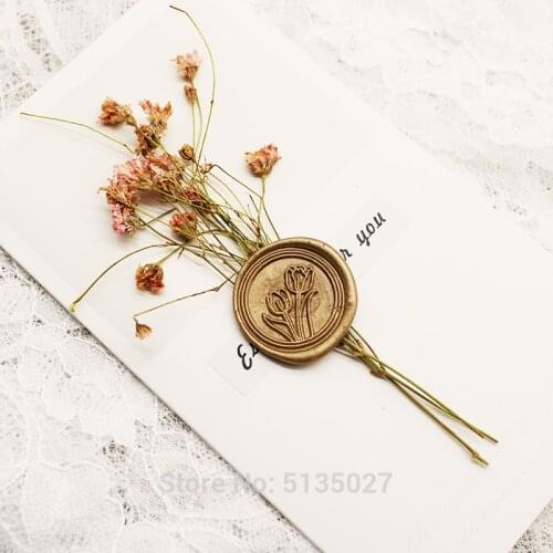 Tulip Flower Tulipa Wax Seal Stamp / Wedding Invitation / Birthday Party Sealing Stamp / Gift Box Set Message Seller