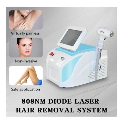 Portable freezing point painless high power 800W Watt laser 808nm diode beauty hair removal machine