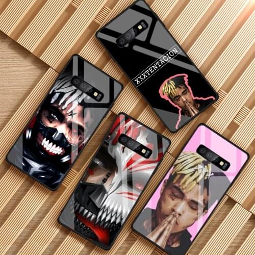 Rap Singer XXXTentacion MC Tempered Glass Phone Case For Samsung Galaxy A6 A6S A8 A8S J6 J8 2018 S8 S9 S10 PLUS NOTE 8 9
