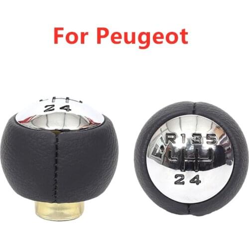 5 6 Speed Gear Shift KnobFor Peugeot 307 308 3008 407 5008 807 for Citroen C3 C4 C4 Picasso C8 Head Shifter Lever Handball