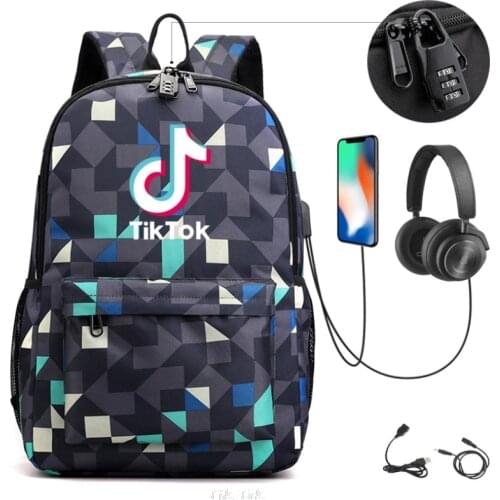 Children Backpack School Bags For Boy Girls Tik Tok Luminous School Backpack Kids Waterproof Book Bag USB Charging SchoolBag