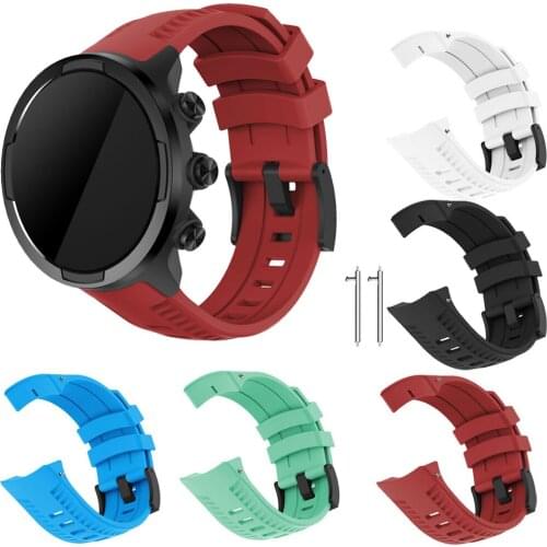 Silicone Replacement Sport Band Strap For Suunto 9 / Spartan Sport Wrist HR Baro / Sport baro / sport wrist Watch Bracelet Strap