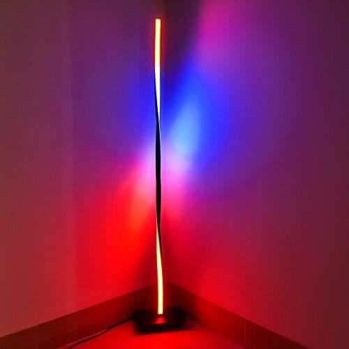 Nordic RGB LED Floor Lamp Home Decoration Corner Floor Lights Bedroom Bedside Standing Lamp Living Room Indoor Standing Lighting