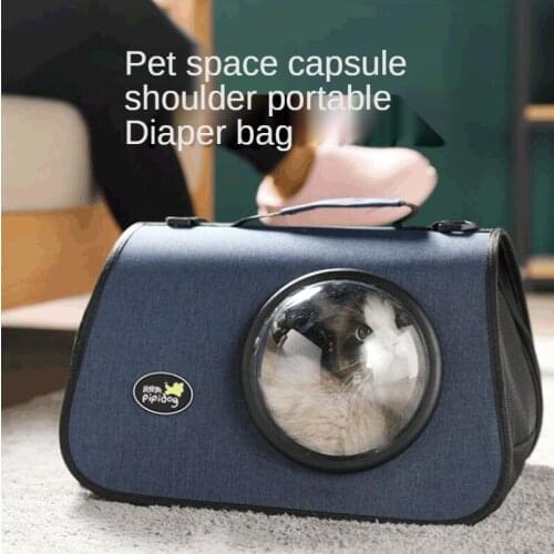 Folding Pet Bag Going Out Carrying Bag Pet Space Bag Cat Going Out Bag Shoulder Bag Pet Air Box