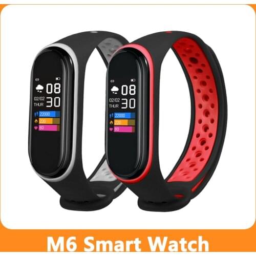 M6 Smart Watch Women Men Sports Bracelet Bluetooth-compatible Smart Watch Heart Rate Fitness Track For Xiaomi Apple Android Hot