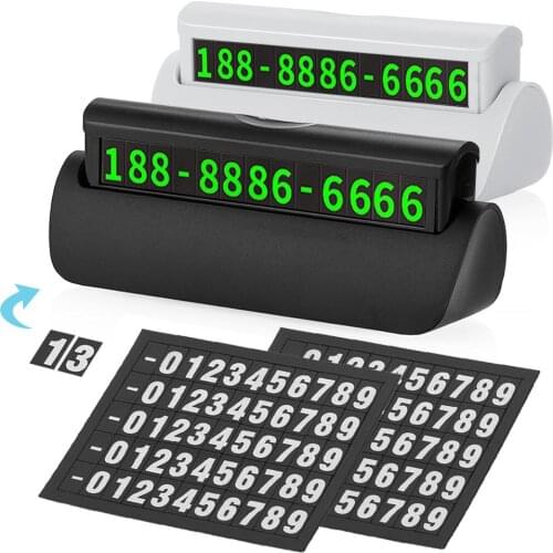Luminous Type Temporary Car sticker Parking Card Phone Number Plate Magnetic Telephone Number For Car Styling Car Accessories