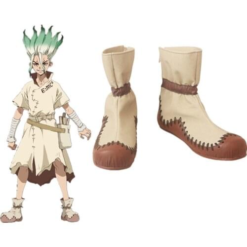 RainbowCos0 Cosplay Shoes Ishigami Senku Dr STONE Boots Game Anime Halloween