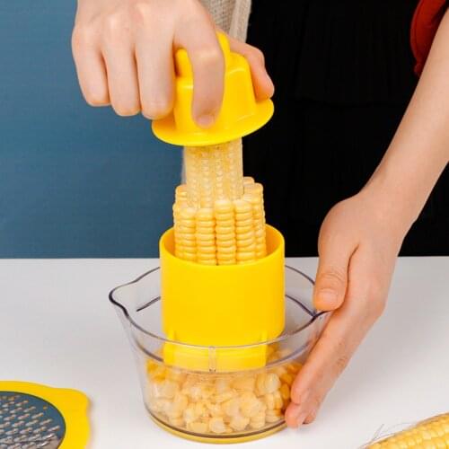 4-in-1 Corn Peeler Separator Cutter Thresher Corn Stripper Potato Carrot Peeler Cutter Corn Remover Kitchen Tool Kitchen Supply
