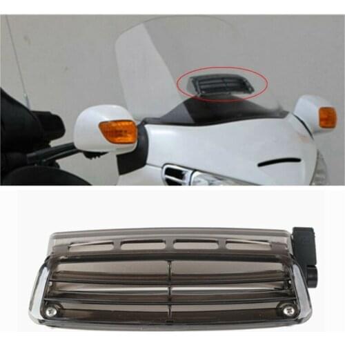 Motorcycle Smoked Windshield Air Vent Assembly For Honda Goldwing GL1800 1800 2001-2017 05