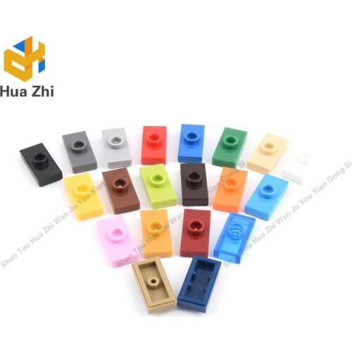 10PCS 15573 Plate Special 1 x 2 with 1 Stud with Groove and Inside Stud Holder Building Blocks Parts MOC DIY Education