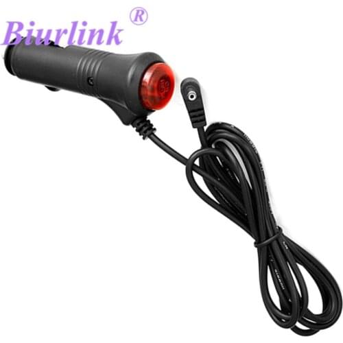 350CM DC Car Charger Charging Adapter for Radar Detector Cigarette Lighter GPS 3.5mm with Swicth Button