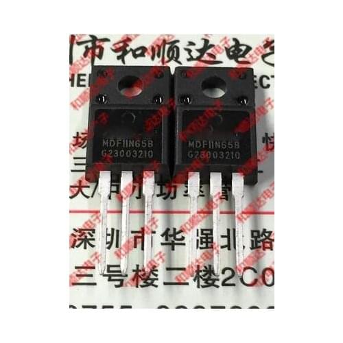 Free shipping 50PCS MDF11N65B TO-220F 650V 11A