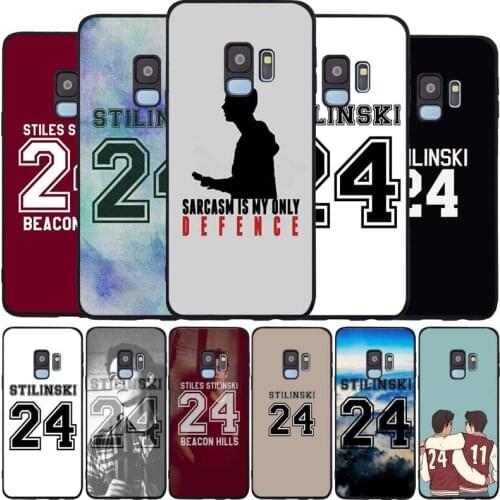 Teen Wolf Stilinski 24 black Soft phone Case For Samsung S20 S10 S9 S8 S7 edge Plus Lite Note 8 9 10 A6 A7 A8 A9 2018 Cover