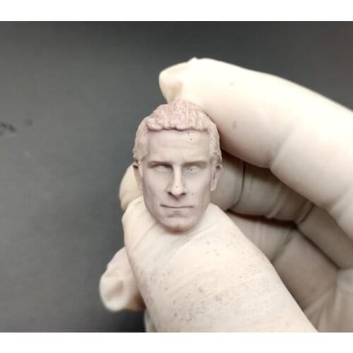 Blank 1/12 Scale Man vs. Wild Bear Grylls Head Sculpt Unpainted Fit 6" ML Figure