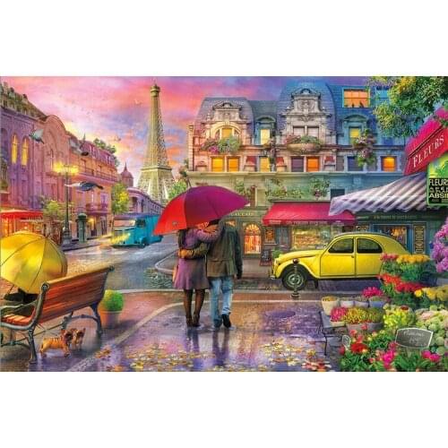 Color city The wooden puzzle 1000 pieces ersion jigsaw puzzle white card adult childrens educational toys