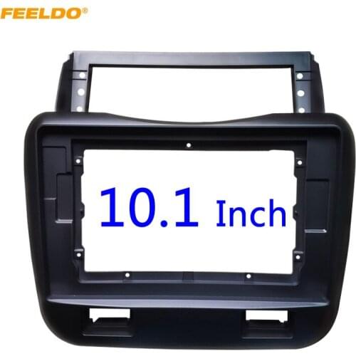 FEELDO Car Audio 10.1" Big Screen Fascia Frame For JAC Refine 2011 2Din Stereo Dash Fitting Panel Frame Installation Kit #HQ4833