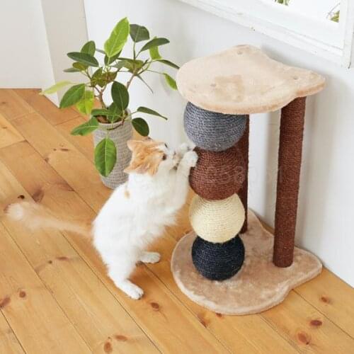 Good looking! Super sisal wear-resistant cat catching board cat climbing frame cat litter small cat tree toy export Japan