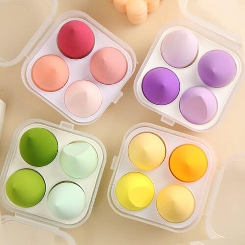 Cosmetic Puff Sponge Makeup Sponge Dry&Wet Use Foundation Powder Blush Beauty Tools with Storage Box beauty sponge
